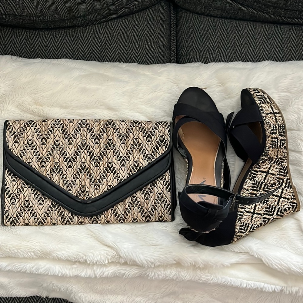 Clutch and matching shoes